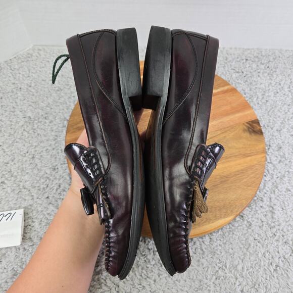 G.H. Bass & Co Weejuns Barnett Oxblood Leather Kiltie Tassel Loafer Mens 11 M - Picture 8 of 14